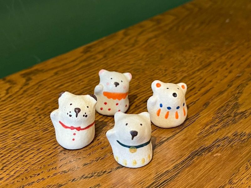 kis room 招財小動物系列 - 小熊 招財、招財貓、陶偶、手作、職人、藝術家、招財動物、發財、公仔、擺件、陶藝