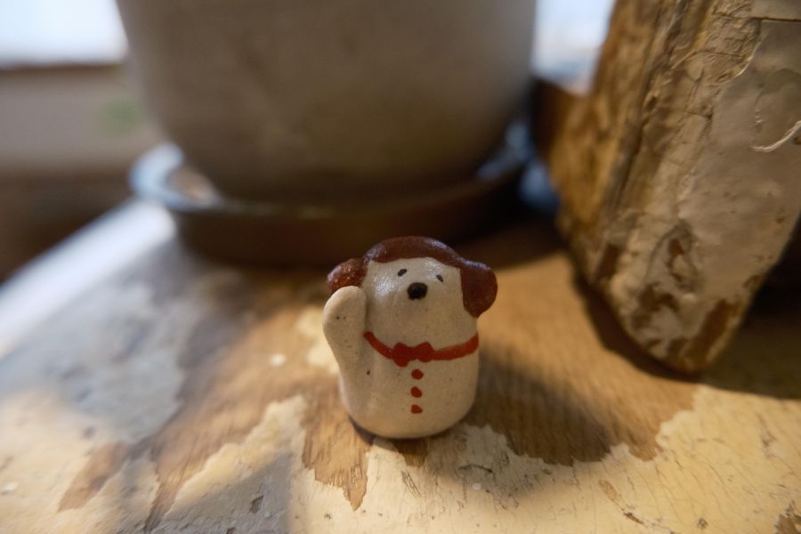 kis room 招財小動物系列 - 狗勾 招財、招財貓、陶偶、手作、職人、藝術家、招財動物、發財、公仔、擺件、陶藝