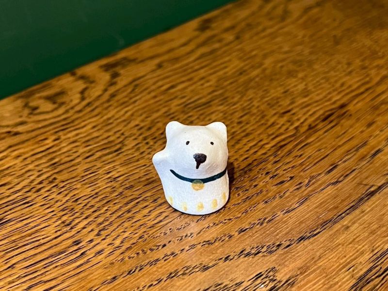 kis room 招財小動物系列 - 小熊 招財、招財貓、陶偶、手作、職人、藝術家、招財動物、發財、公仔、擺件、陶藝