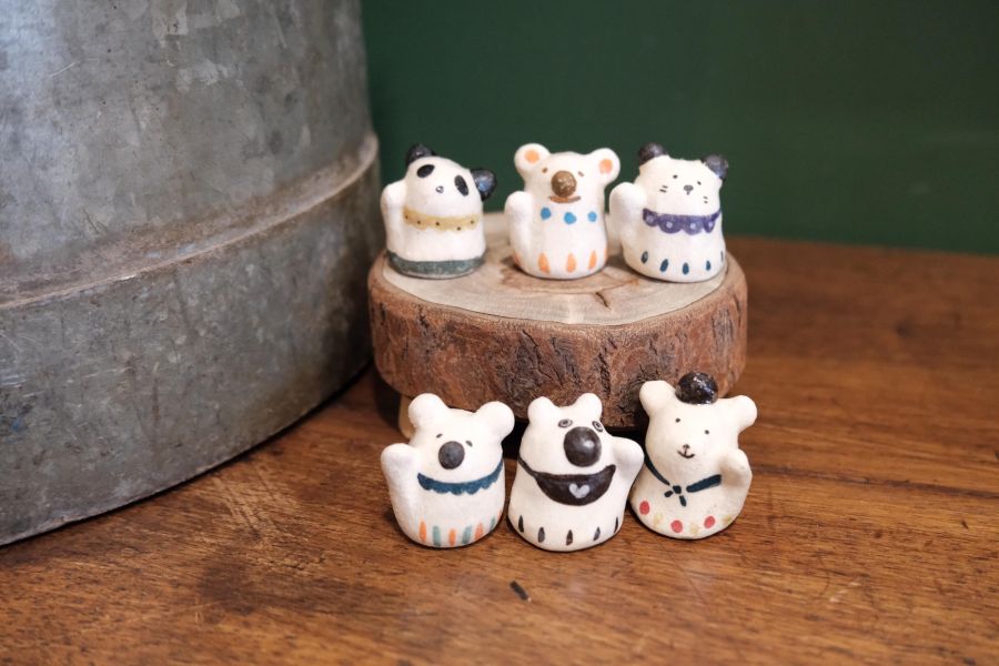 kis room 招財小動物系列 - 熊 招財、招財貓、陶偶、手作、職人、藝術家、招財動物、發財、公仔、擺件、陶藝
