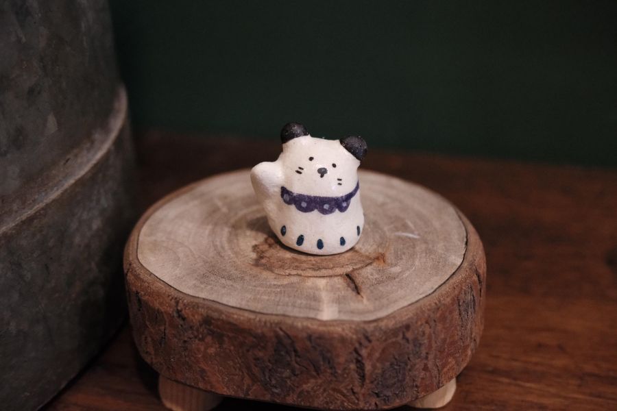 kis room 招財小動物系列 - 熊 招財、招財貓、陶偶、手作、職人、藝術家、招財動物、發財、公仔、擺件、陶藝