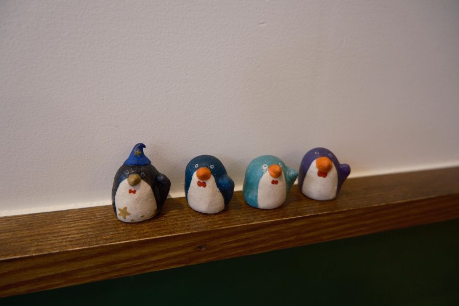 kis room 招財小動物系列 - 小企鵝 招財、招財貓、陶偶、手作、職人、藝術家、招財動物、發財、公仔、擺件、陶藝