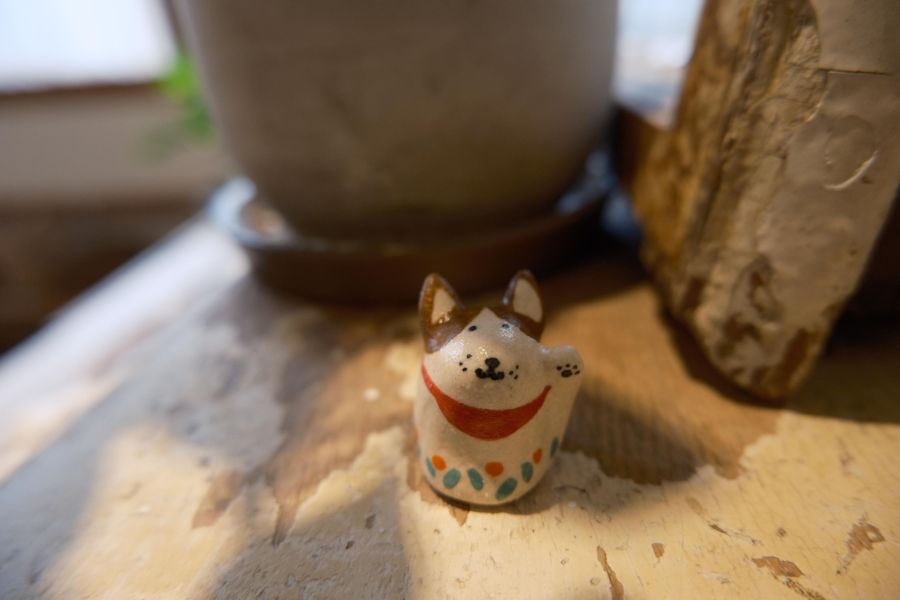 kis room 招財小動物系列 - 狗勾 招財、招財貓、陶偶、手作、職人、藝術家、招財動物、發財、公仔、擺件、陶藝