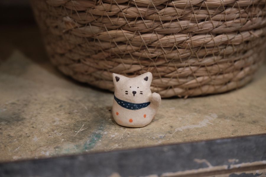 kis room 招財小動物系列 - 貓咪 招財、招財貓、陶偶、手作、職人、藝術家、招財動物、發財、公仔、擺件、陶藝