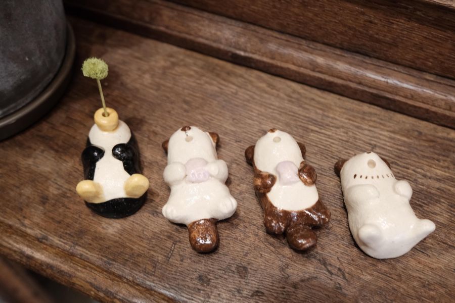 kis_room睡覺動物 招財、招財貓、陶偶、手作、職人、藝術家、招財動物、發財、玩具