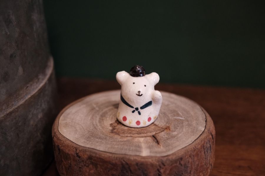 kis room 招財小動物系列 - 熊 招財、招財貓、陶偶、手作、職人、藝術家、招財動物、發財、公仔、擺件、陶藝