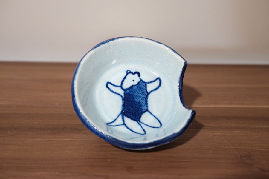 滿月窯-食蟻獸湯尺陶盤 