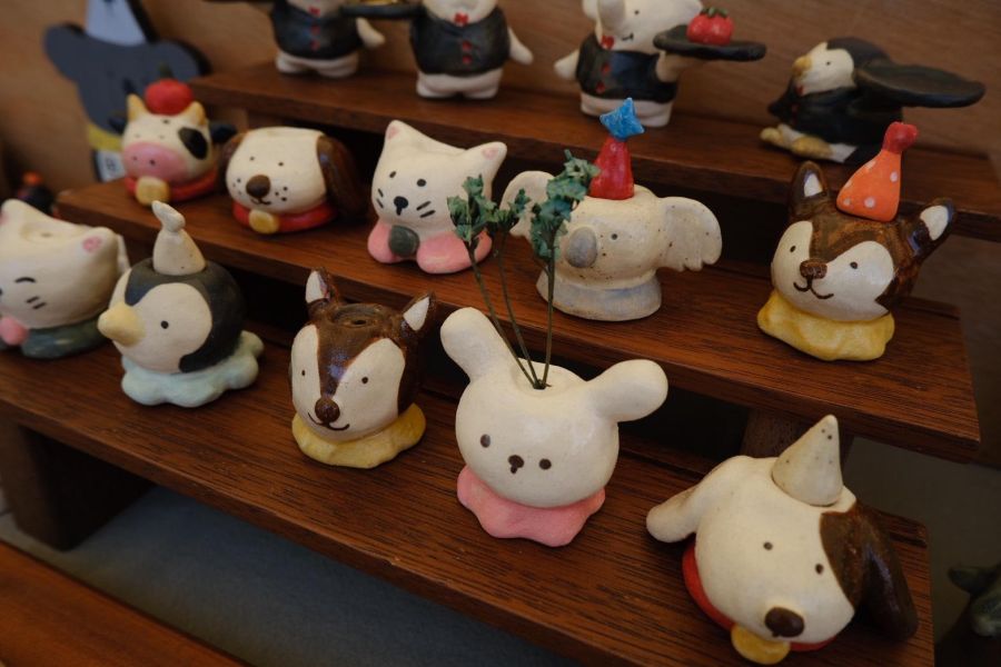 kis room 帽子動物系列 招財、招財貓、陶偶、手作、職人、藝術家、招財動物、發財、公仔、擺件、陶藝