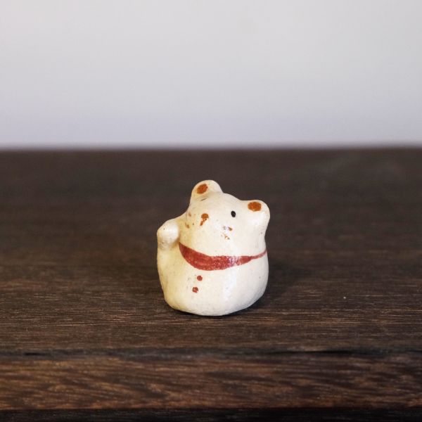kis_room招財小動物(白鼠) 招財、招財貓、陶偶、手作、職人、藝術家、招財動物、發財、玩具