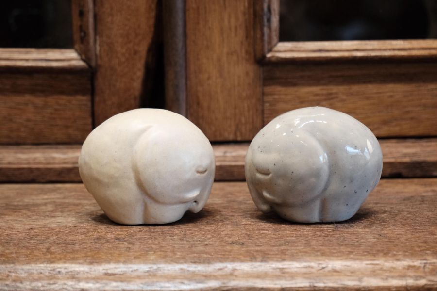 小滿作物-吉祥小象 陶瓷招財貓、招財貓擺飾、手工陶瓷招財貓、招財貓公仔、開運招財貓、招財貓禮品、日式招財貓、招財貓收藏、招財貓裝飾品、陶瓷吉祥物