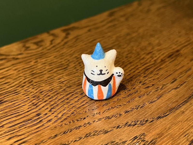 kis room 招財小動物系列 - 小貓咪 招財、招財貓、陶偶、手作、職人、藝術家、招財動物、發財、公仔、擺件、陶藝