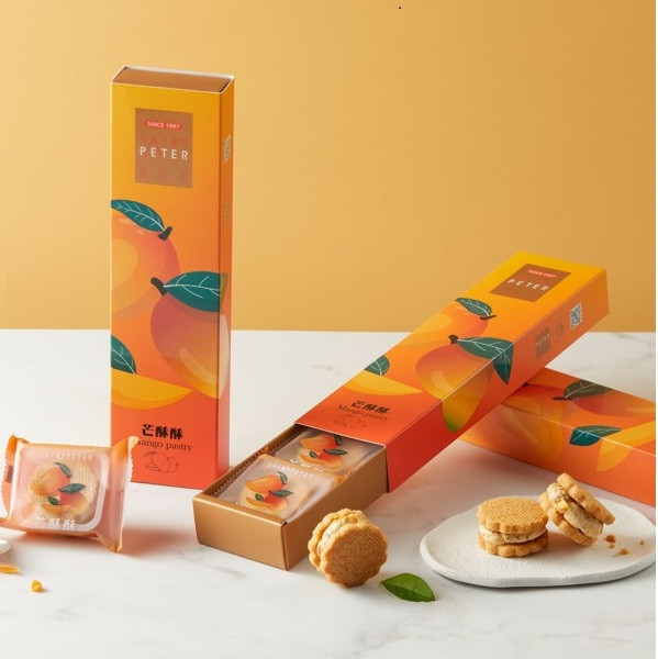 芒酥酥 (4入) 芒酥酥,芒果牛軋餅,芒果點心,不黏牙牛軋糖,手工芒果甜點,夏日清爽點心,台灣伴手禮推薦,芒果餅乾,台灣芒果,天然芒果零食,手工牛軋餅推薦