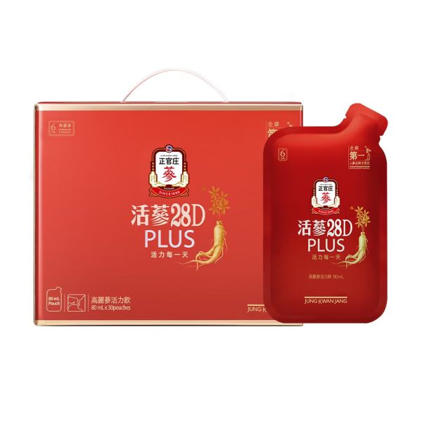 【正官庄】活蔘28D PLUS 80ml, 30包/盒 