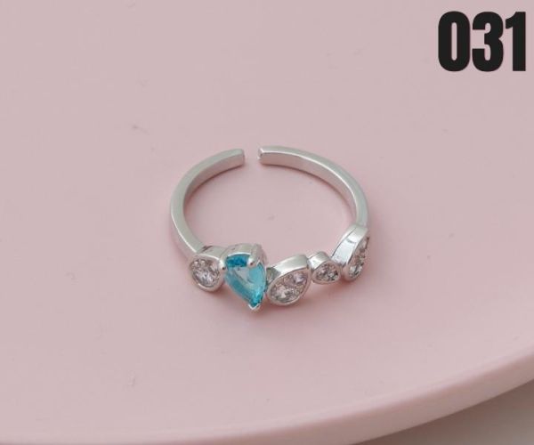 【15p】水滴交集戒指-銀 1入 