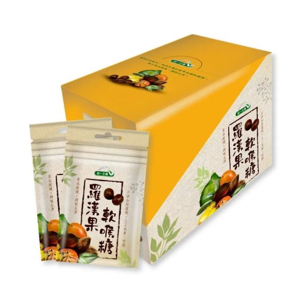 統一生機 羅漢果軟喉糖 30g*12袋/盒 