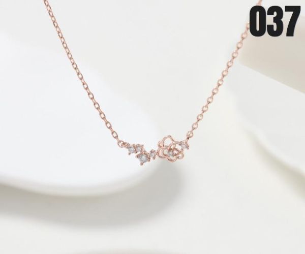 【15p】窗外玫瑰項鍊-玫瑰金 1入 