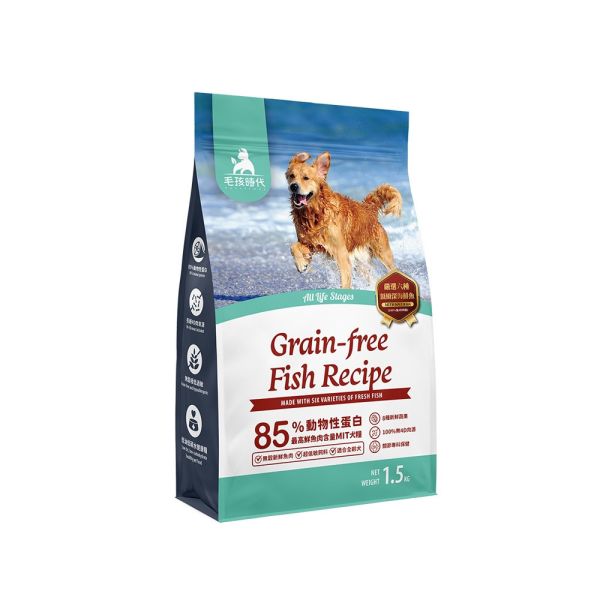 【毛孩時代】85%鮮魚肉無穀全犬糧(關節)1.5kg/袋 