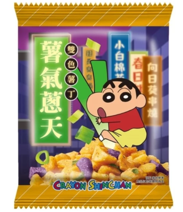 SF雙色薯丁蠟筆小新版(香蔥風味)20g/包 