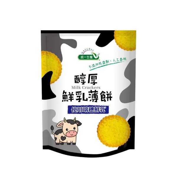 統一生機 醇厚鮮乳薄餅(100g/包) 