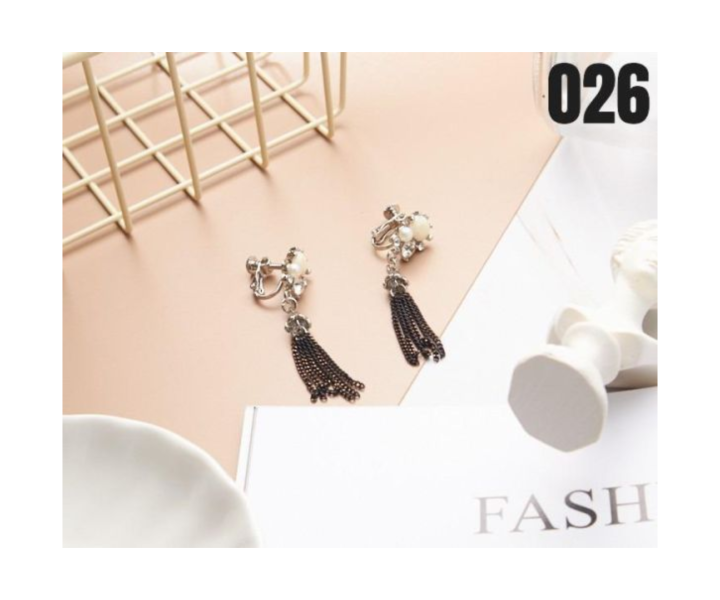 【15p】漫妙舞會耳夾-銀 1對 