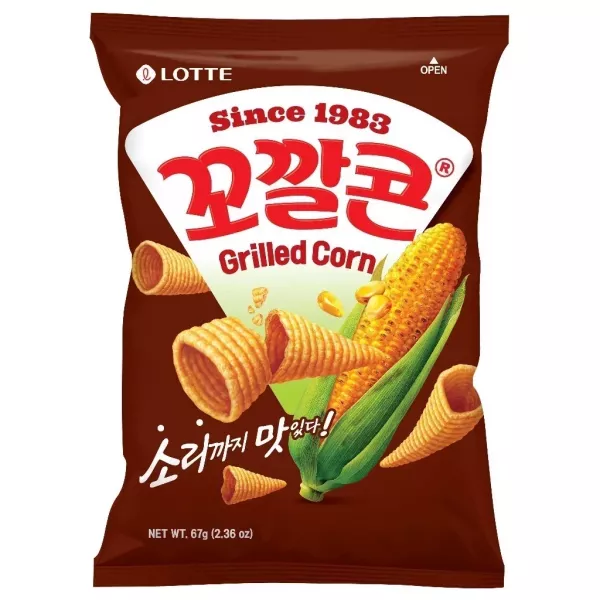 韓國樂天玉米脆角-烤玉米味 72g/包 