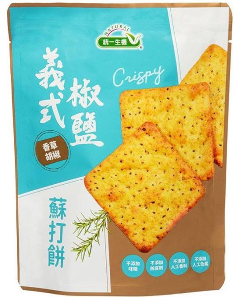 統一生機 義式椒鹽蘇打餅(108g/袋) 