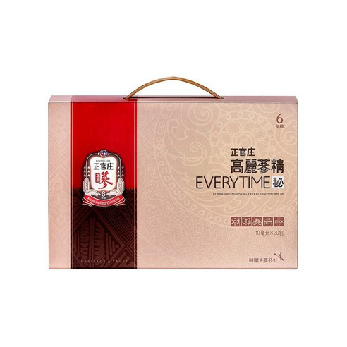 【正官庄】台版 高麗蔘精 Everytime秘 10ml, 20包/盒 