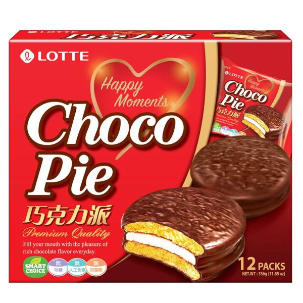【LOTTE 樂天】巧克力派 (28g/12入/盒) 