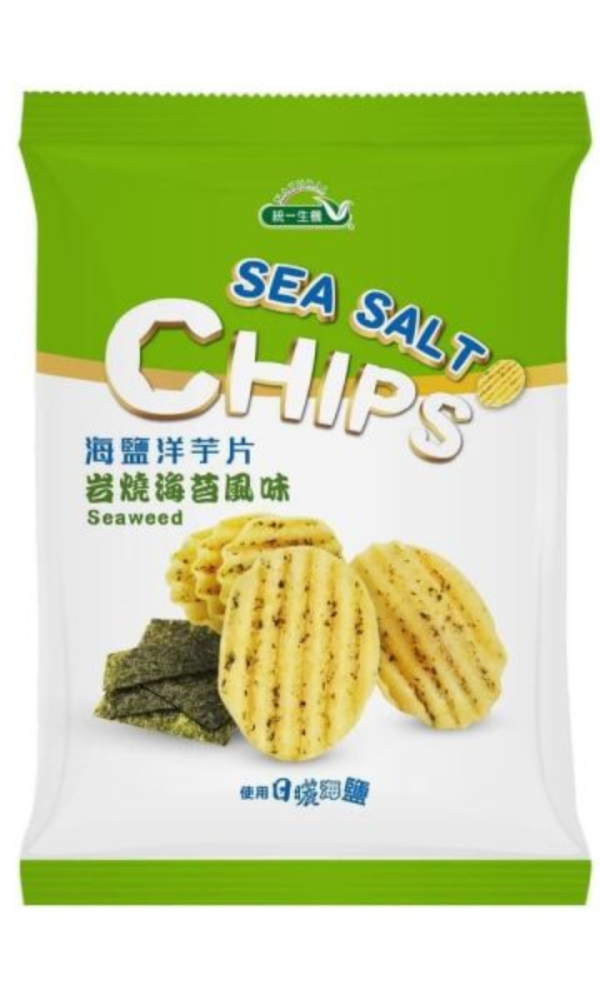 統一生機 海鹽洋芋片 岩燒海苔風味(50g) 