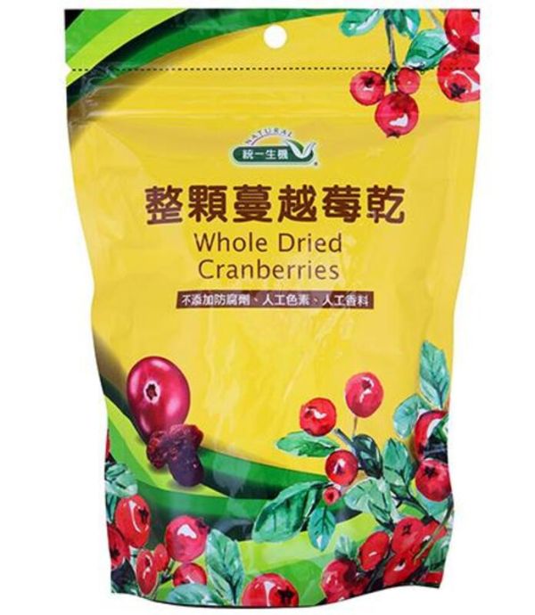 統一生機 有機整顆蔓越莓乾(150g/袋) 