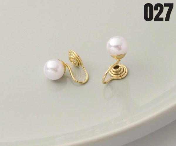 【15p】無耳洞必備珍珠耳夾 1對 