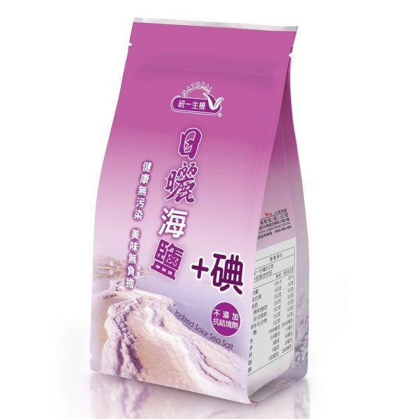 統一生機日曬海鹽加碘立袋(450g/袋) 