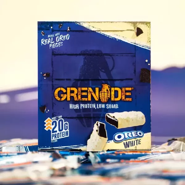 【Grenade】牛奶蛋白棒-白色OREO(60g/條) 