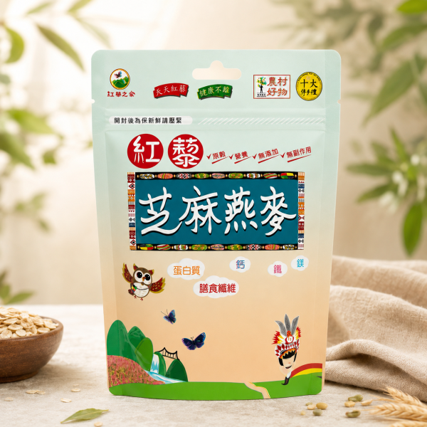 【紅藜之家】紅藜芝麻燕麥粉 275g/袋 [275g] 