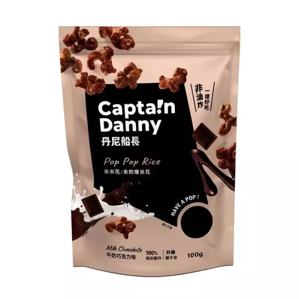 【丹尼船長】米米花_牛奶巧克力(奶素)100g/包 