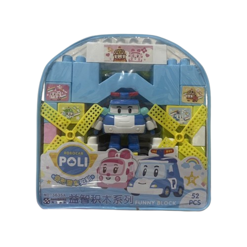 變形警車積木 