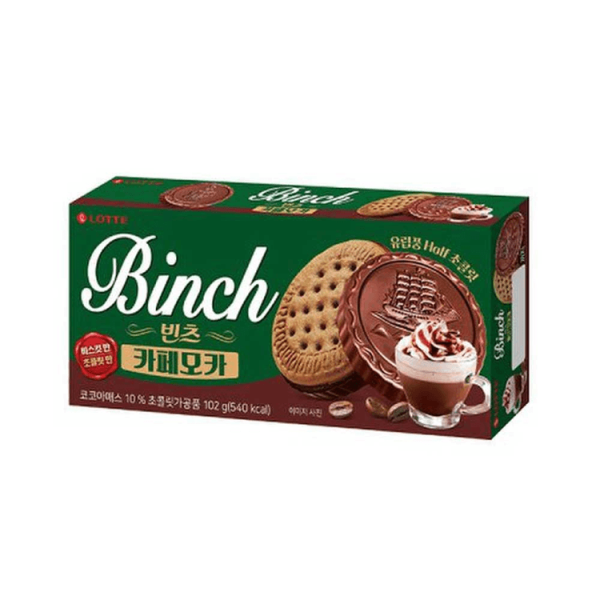【韓國樂天】BINCH 抹茶餅乾 102g/盒 