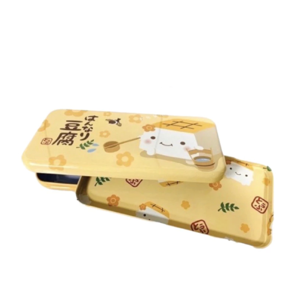 超大雙層鐵筆盒-豆腐 