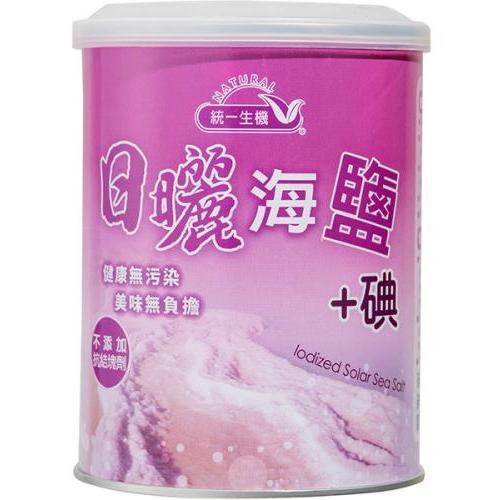 統一生機 日曬海鹽加碘(600g/罐) 