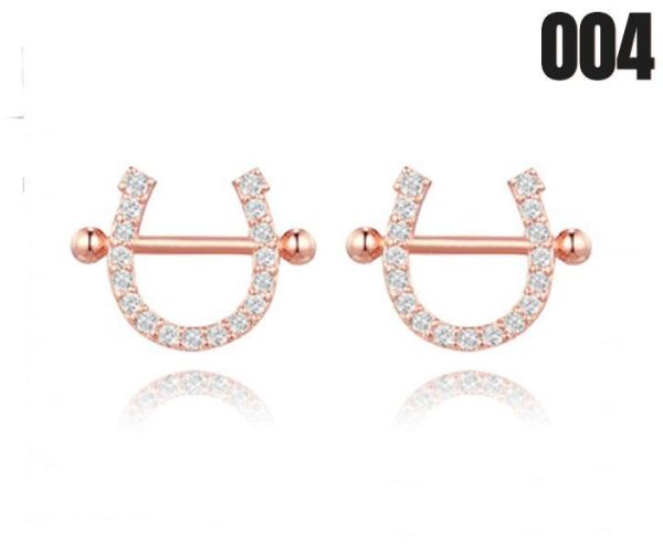 【15p】自信耳環-玫瑰金 1對 