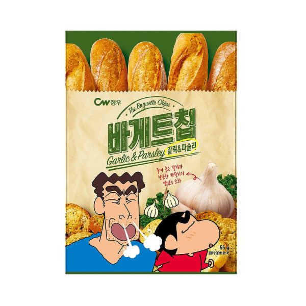 CW大蒜麵包風味餅乾-蠟筆小新55g/包 