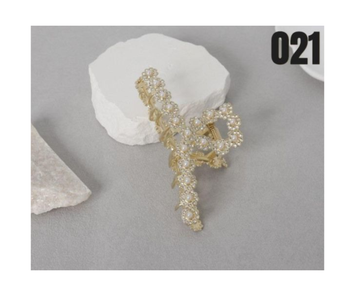 【15p】珍珠花蕊抓夾 1入 