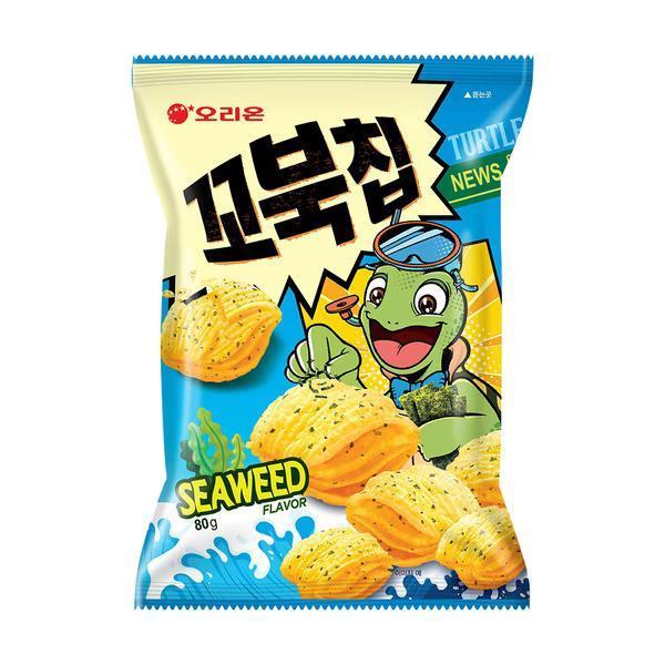 【好麗友】烏龜玉米脆片-海苔口味 80g/包 