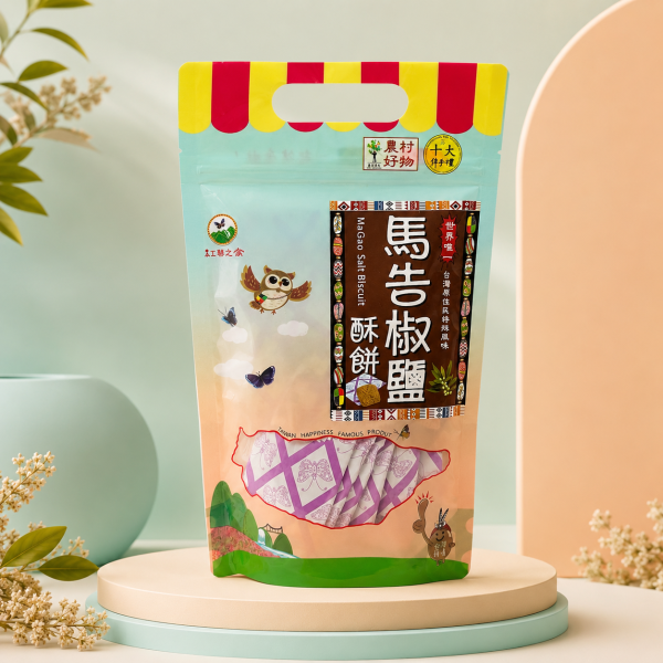 【紅藜之家】馬告椒鹽酥餅 12g*12入/包 [12g*12入] 