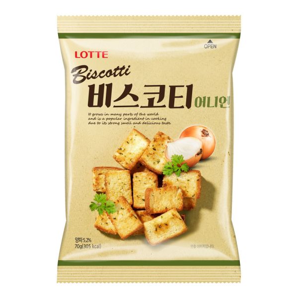 【韓國樂天】洋蔥麵包餅 70g/包 