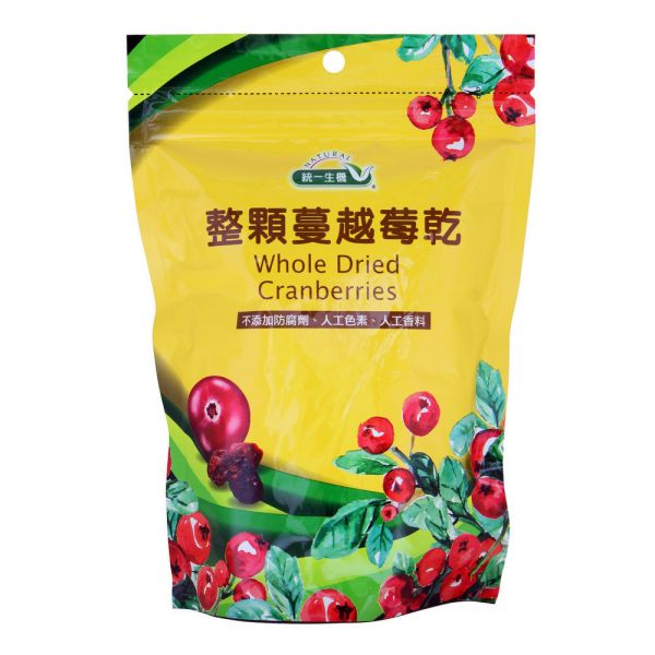 統一生機 整顆蔓越莓乾袋裝(250g/袋) 