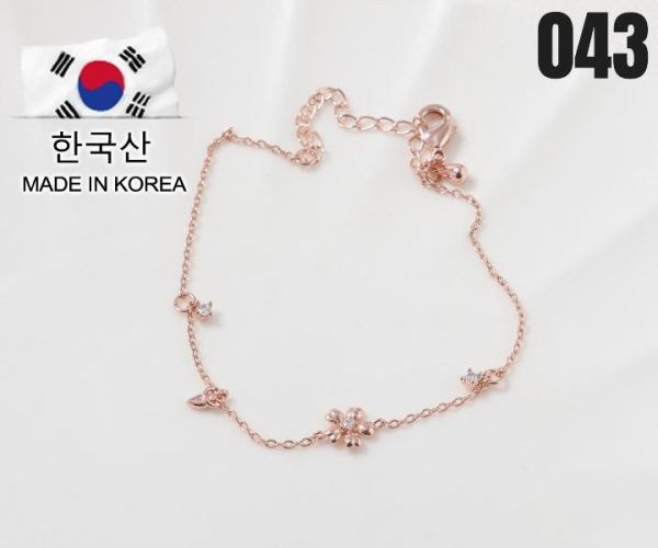 【15p】永生花手鍊-玫瑰金 1入 