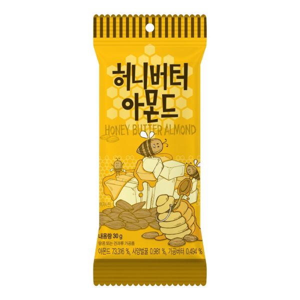 韓國HBAF 杏仁果(蜂蜜奶油味)30g/包 