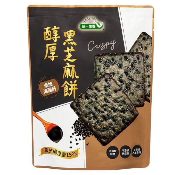 統一生機 醇厚黑芝麻餅(124g/包) 