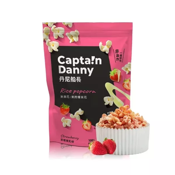 【丹尼船長】米米花_草莓煉乳味(奶素)100g/包 